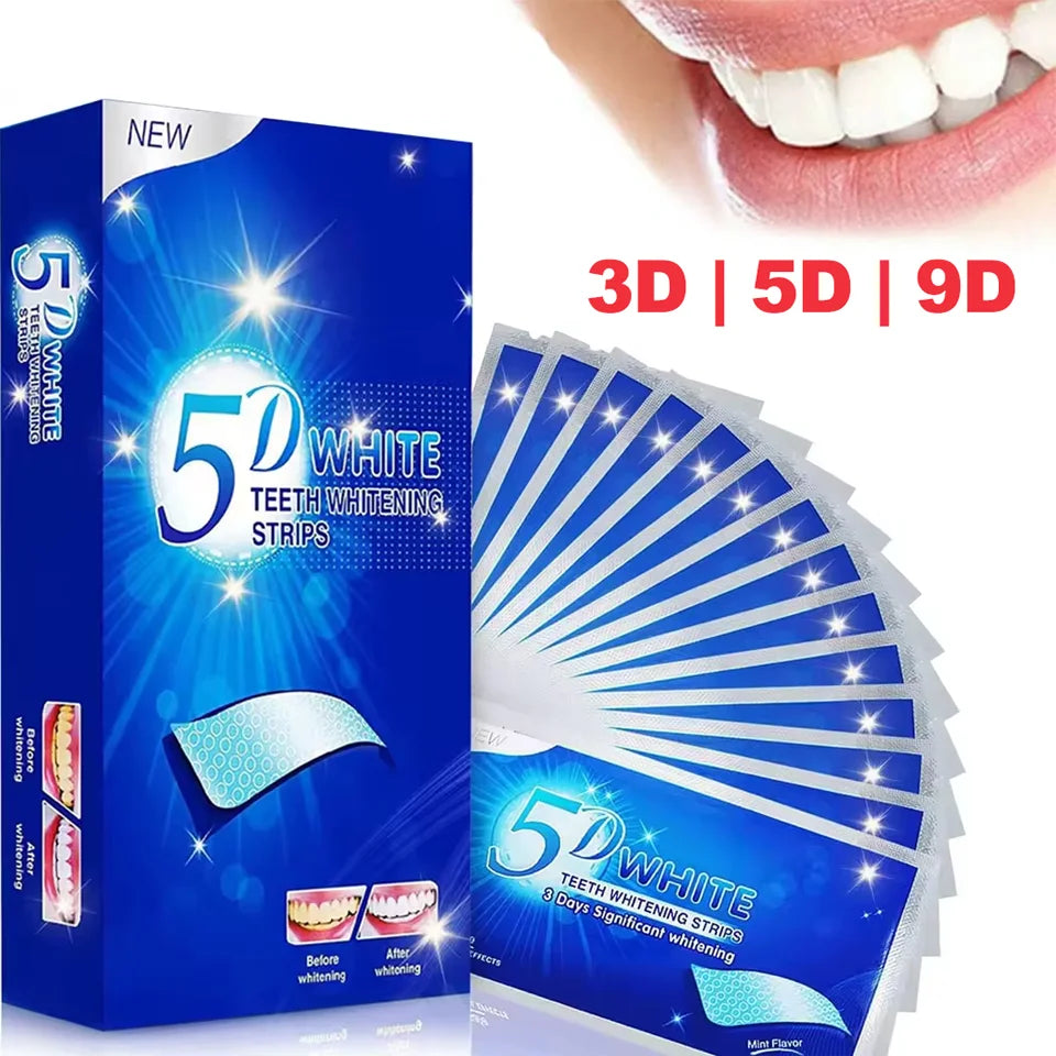 3D/5D Whitening Strips for Strong, Sensitivity-Reduced Teeth Brightening