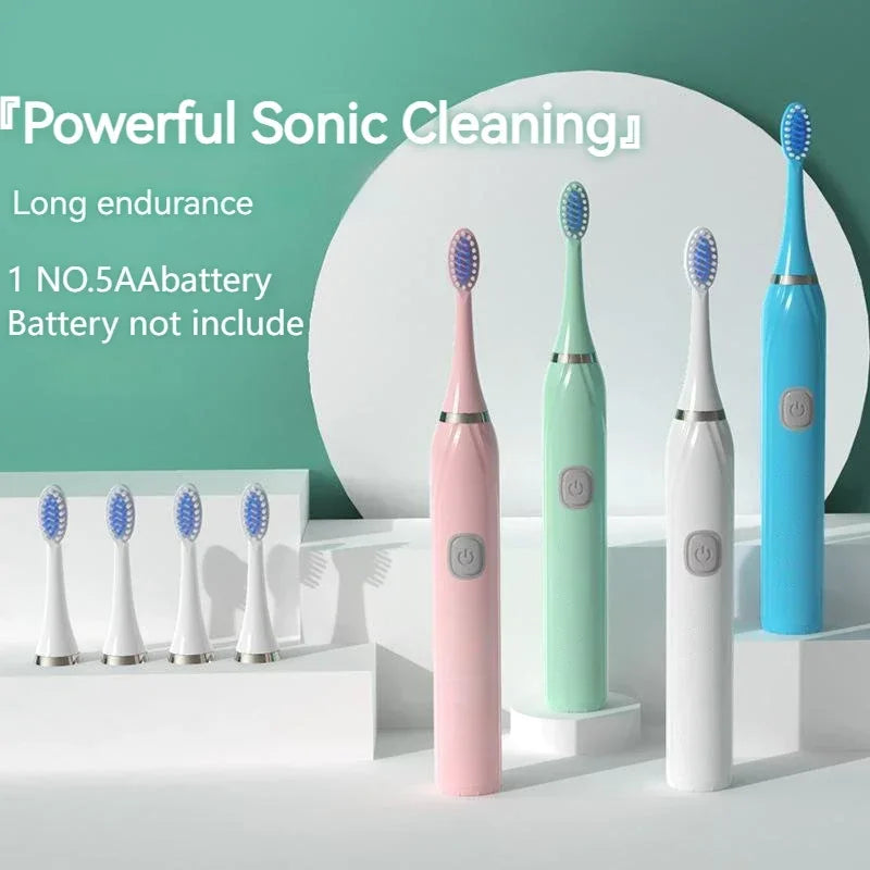 Adult Sonic Electric Toothbrush – Soft Bristles, Waterproof, Ultrasonic