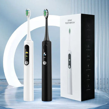 Magnetic Ultrasonic Electric Toothbrush – Smart Screen, Rechargeable & Waterproof
