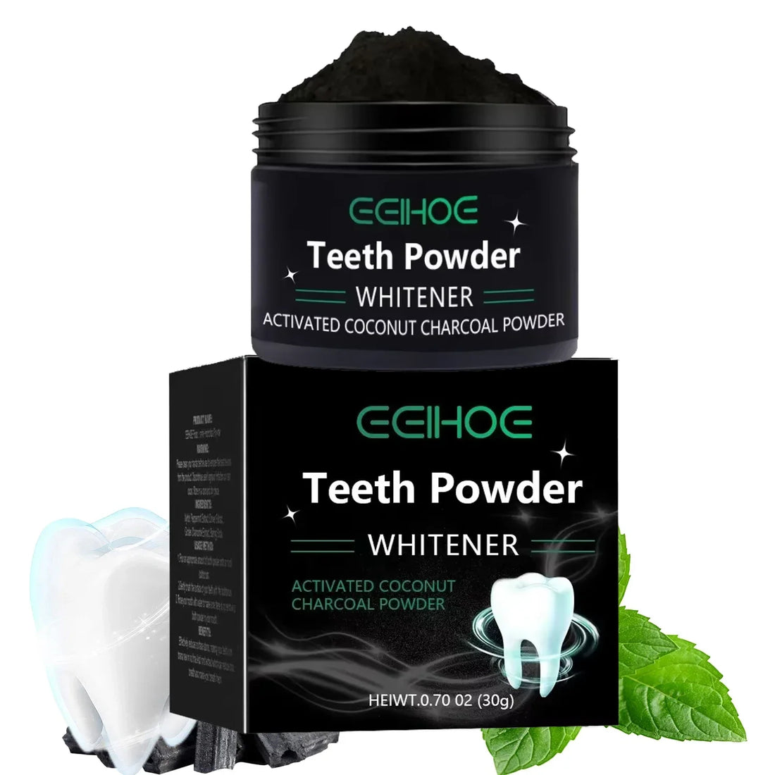 Natural Tooth Whitening Powder – Deep Clean & Fresh Breath