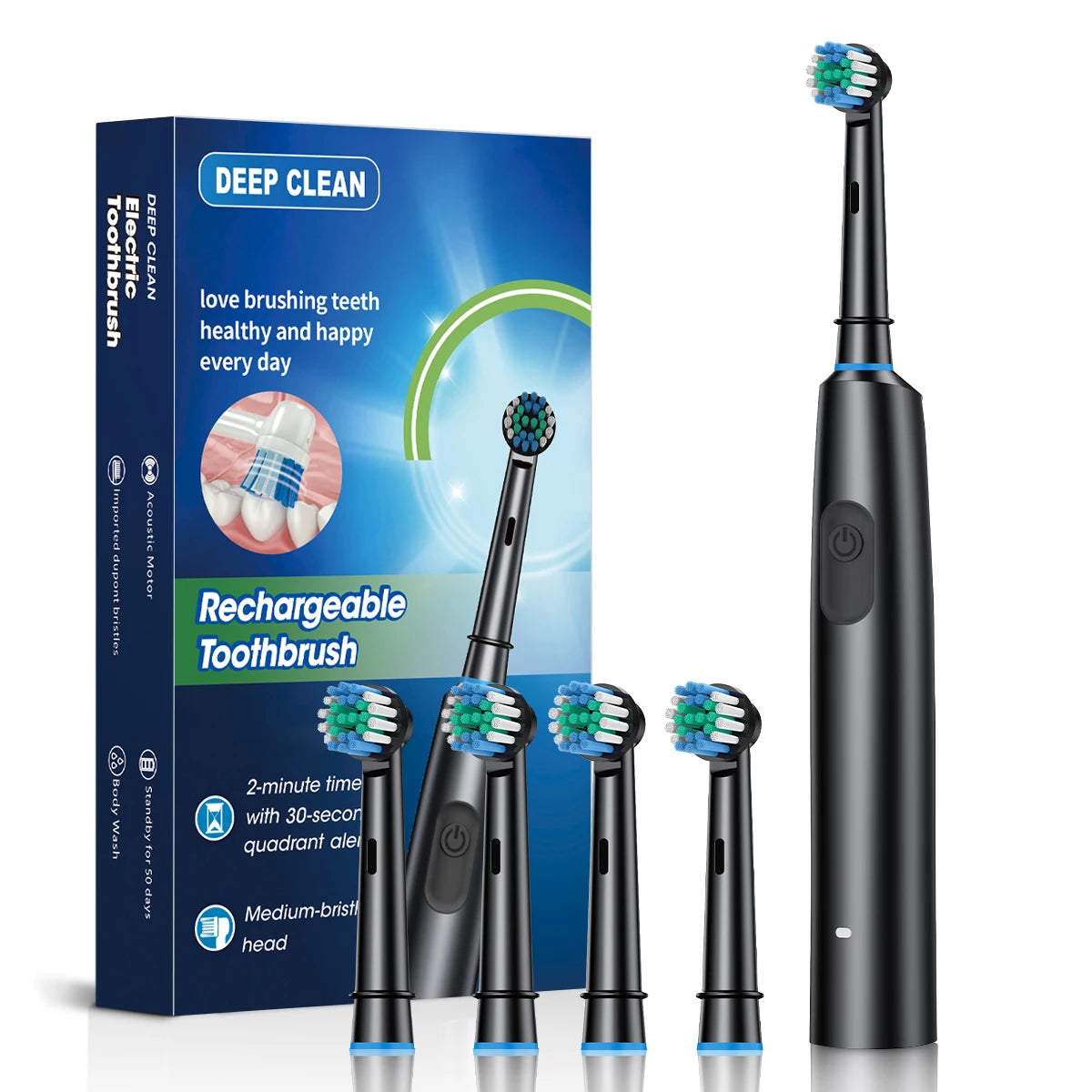 Oral-B 2002 Electric Toothbrush – 6 Modes, USB Rechargeable Set