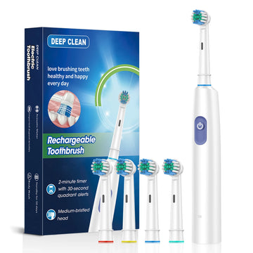 2025 Rotating Electric Toothbrush – 6 Modes, USB Rechargeable Set
